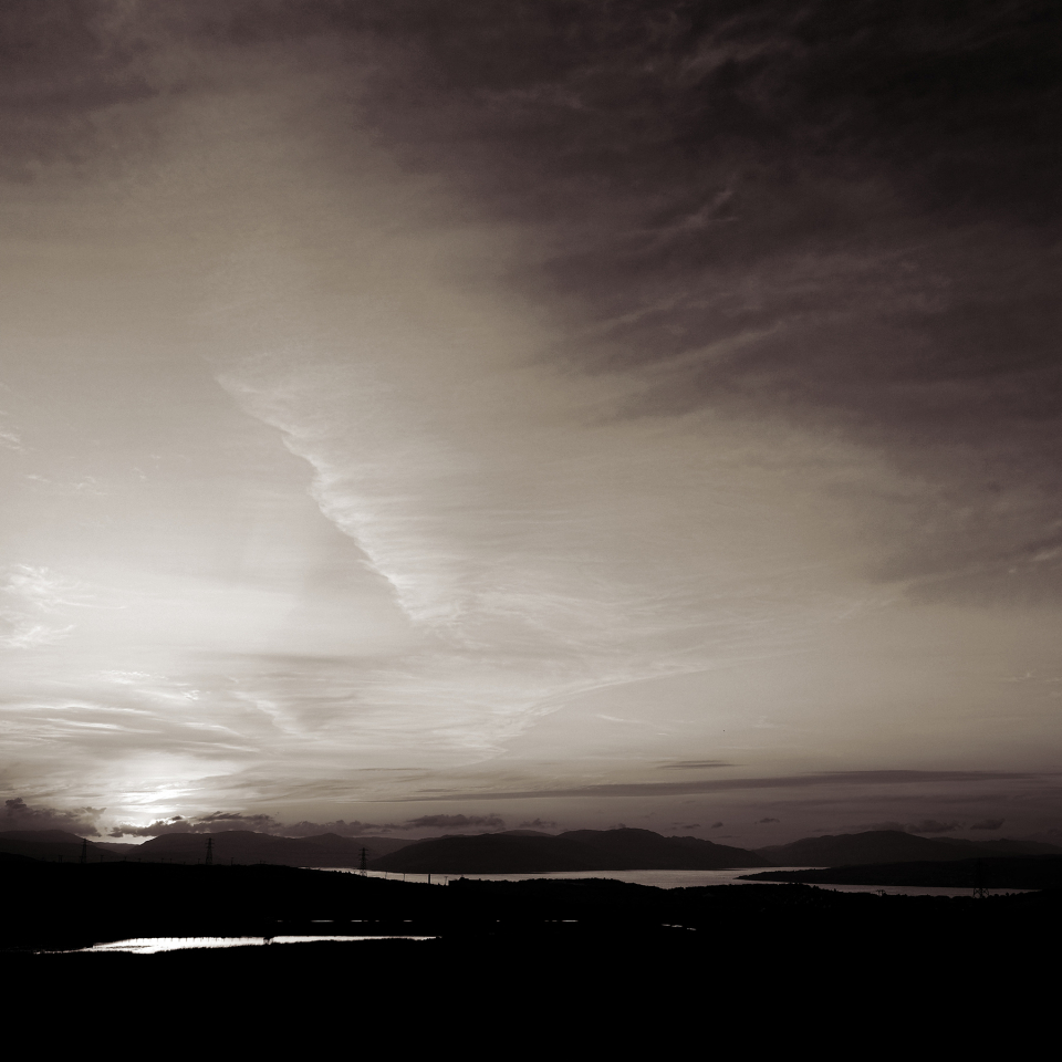 Greenock No. 6 Reservoir and the Clyde estuary